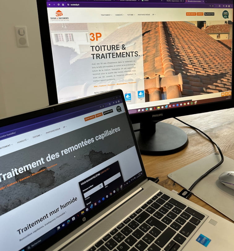 refonte site internet Albi par Affipub exemple société3P