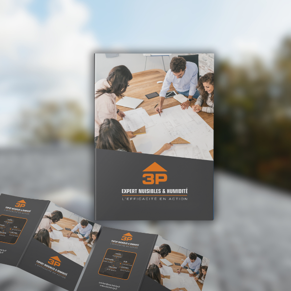 Pochettes et plaquettes commerciales 3P – design harmonisé par Affipub.